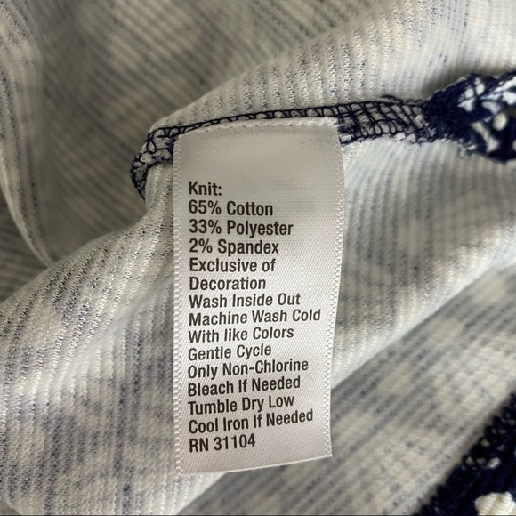 3/$30! Crown & Ivy NWT riviera holiday tassel tunic top size large - Picture 6 of 8